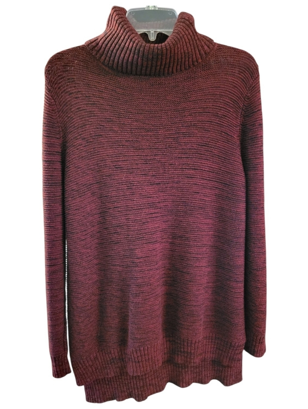 Cotton On Marled Wine Red Turtleneck Sweater - Size L